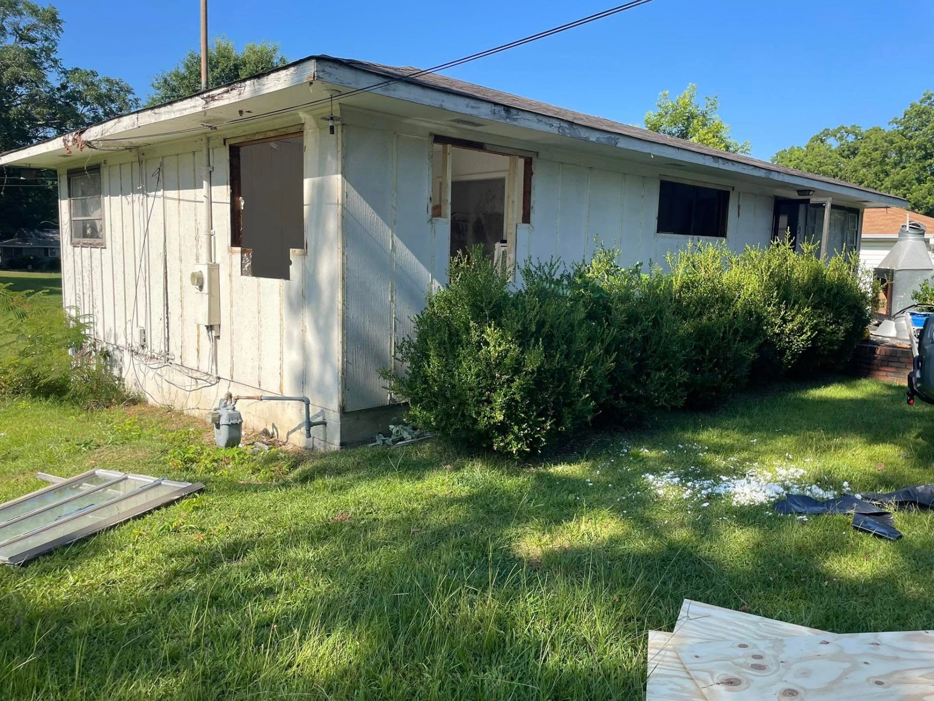 Full exterior renovation — before